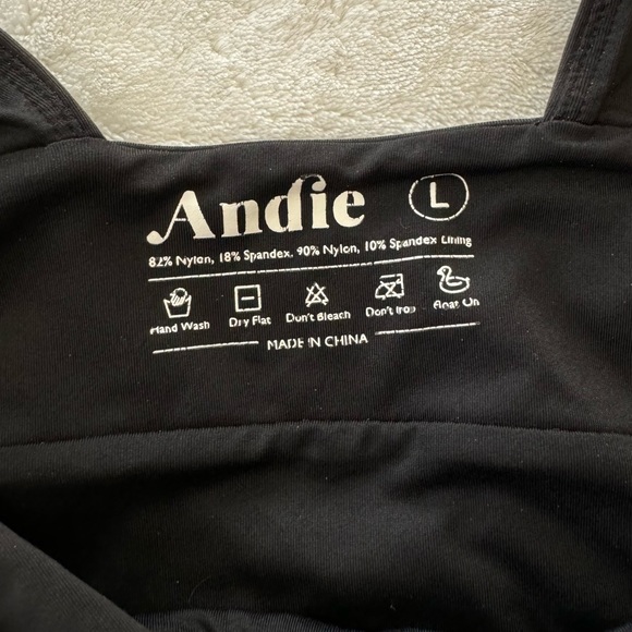 Andies Swim The Full Mykonos One Piece Large in Black Flat - Picture 7 of 10